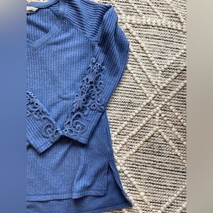 Soft Surroundings with sleeve accents petite small stretchy tunic top